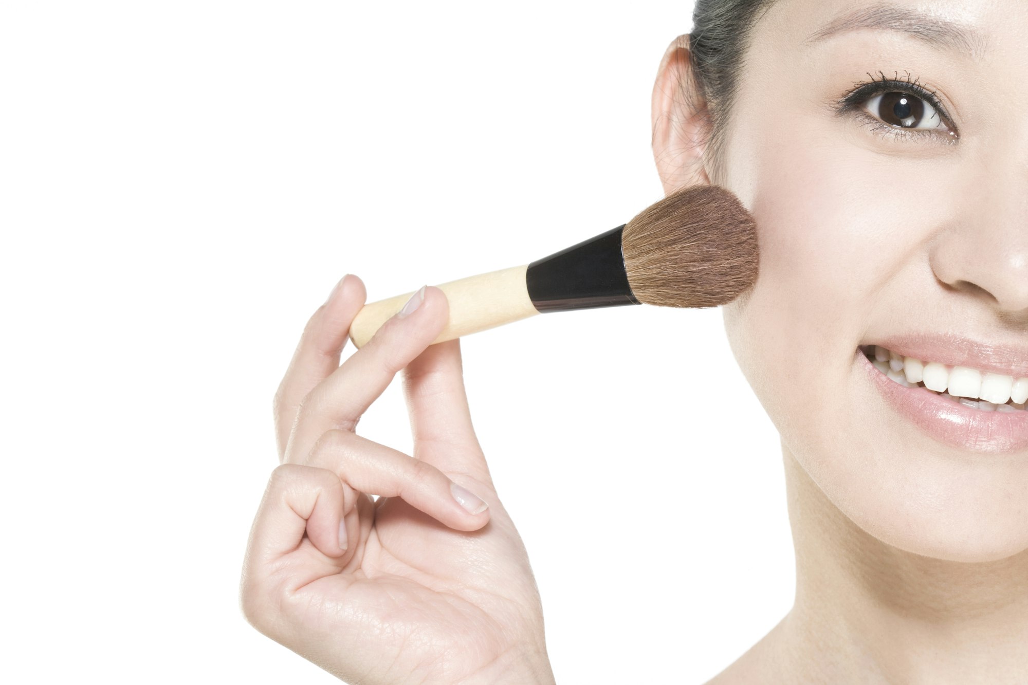 Young woman with a blusher